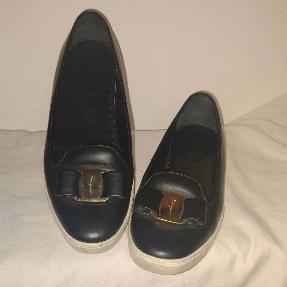 Salvatore Ferragamo Novella Black Sz 9.5
